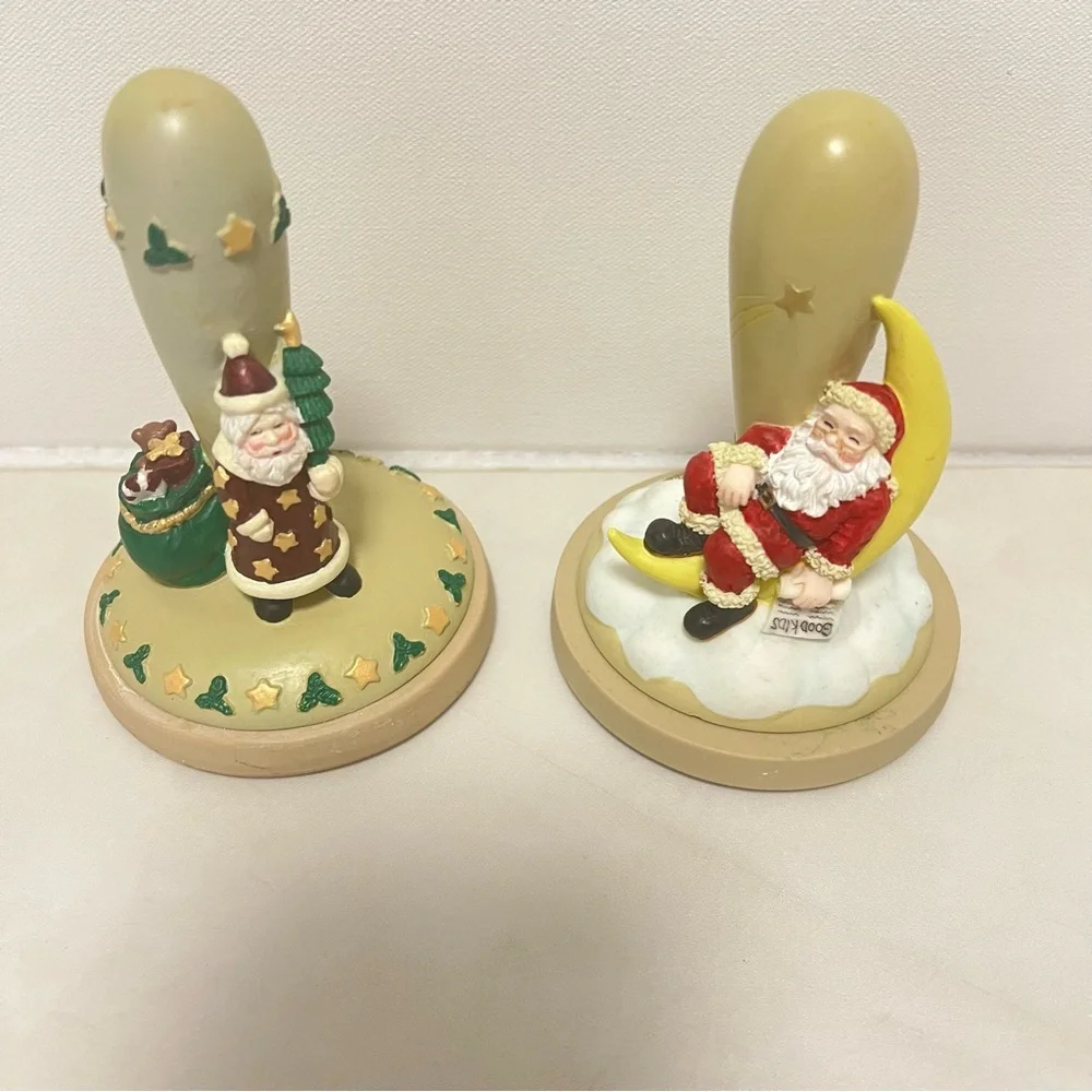 Santa Claus Cookie Stamps Brown Bag Cookie Art Cookie Press Stamp